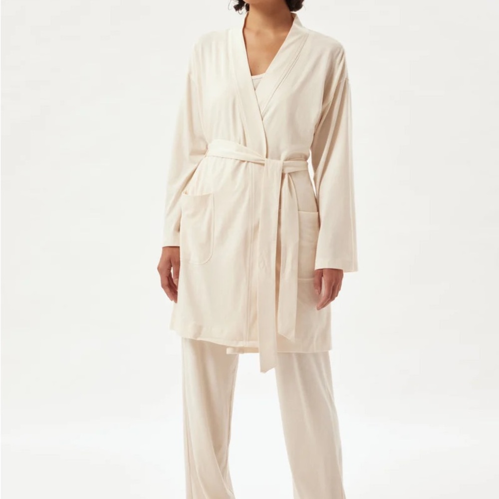 Girlfriend Collective Dream Robe in Chamomile